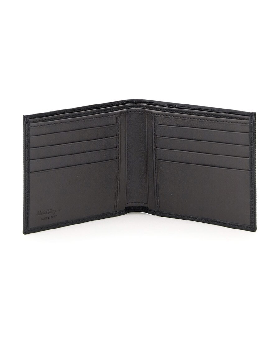 Shop Ferragamo Salvatore Gancini Wallet In Black