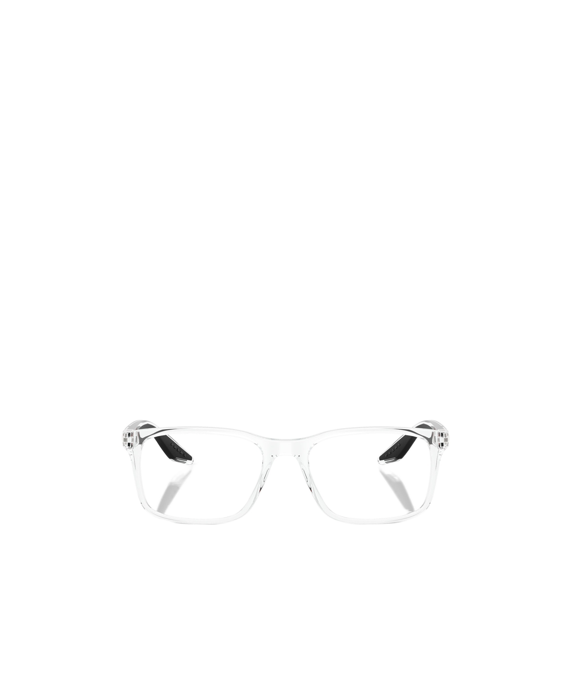 Prada Eyewear Rectangular Frame Glasses In White