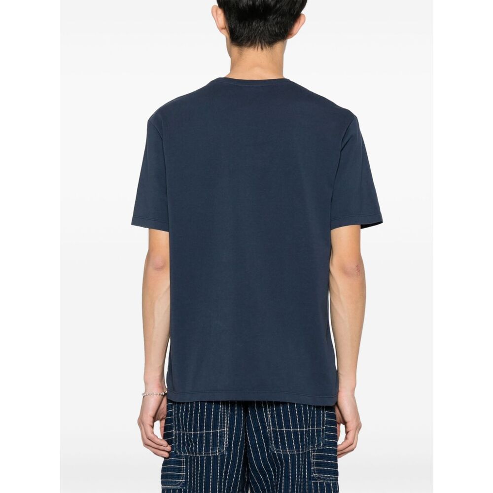 Shop Maison Kitsuné Short-sleeved T-shirt In Blue
