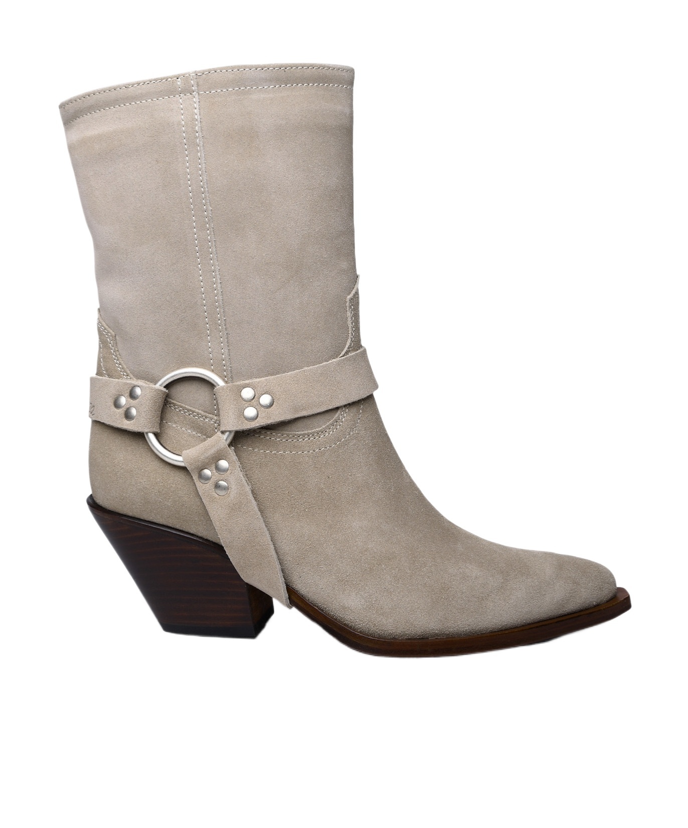 Sonora Low-heeled Ankle Boots In Nude