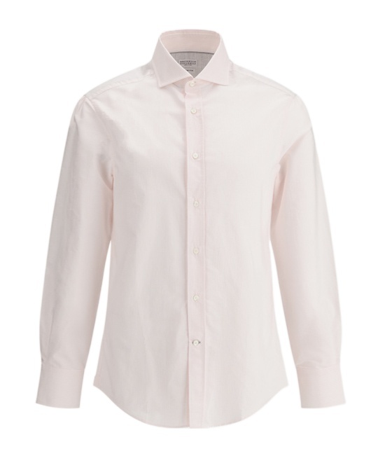 Brunello Cucinelli Long-sleeved Shirt In White