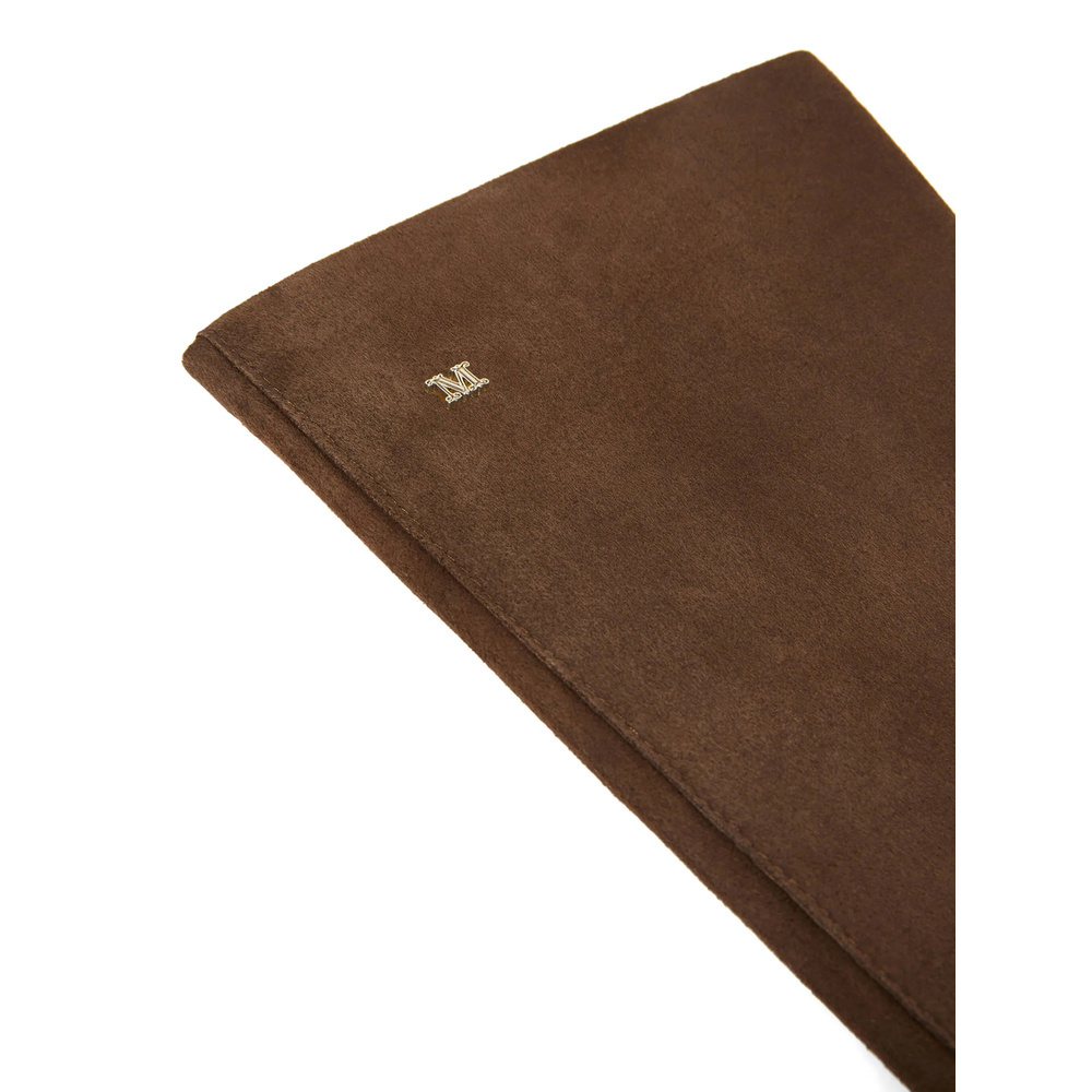 Max Mara Afideesuede Gloves In Suede Nappa In Brown