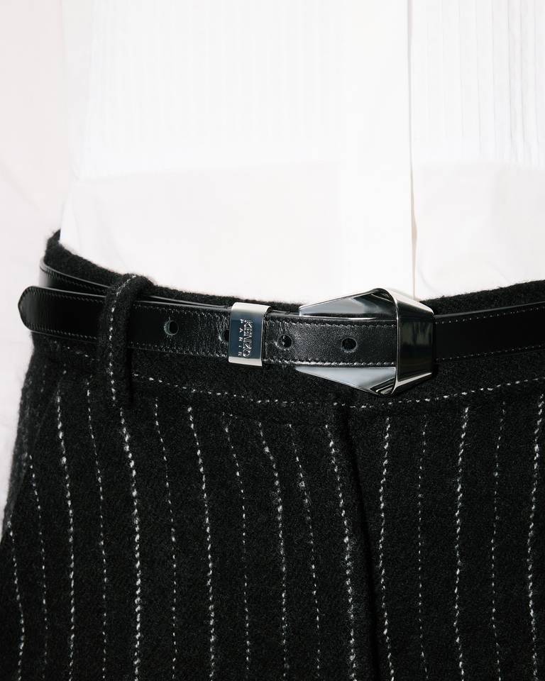 Kenzo Logo Belt In Black