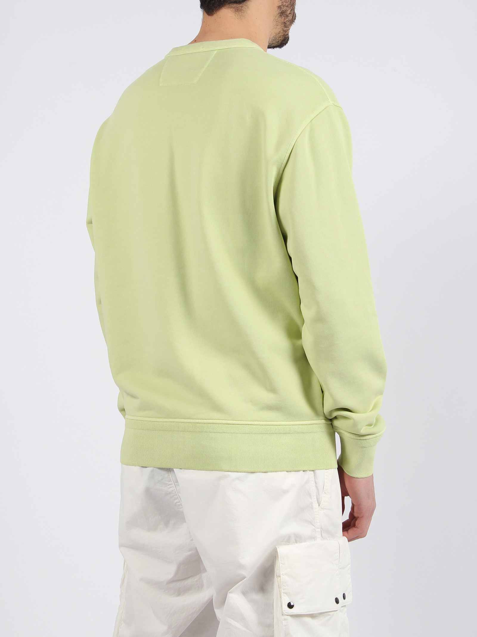 C.p. Company Terrycloth-logo Cotton Sweatshirt In Nude