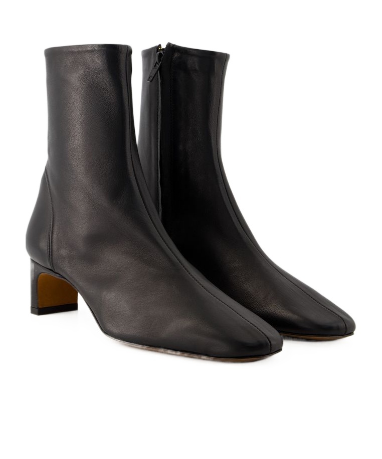 Rouje Doria Ankle Boots - Leather - Black In Black
