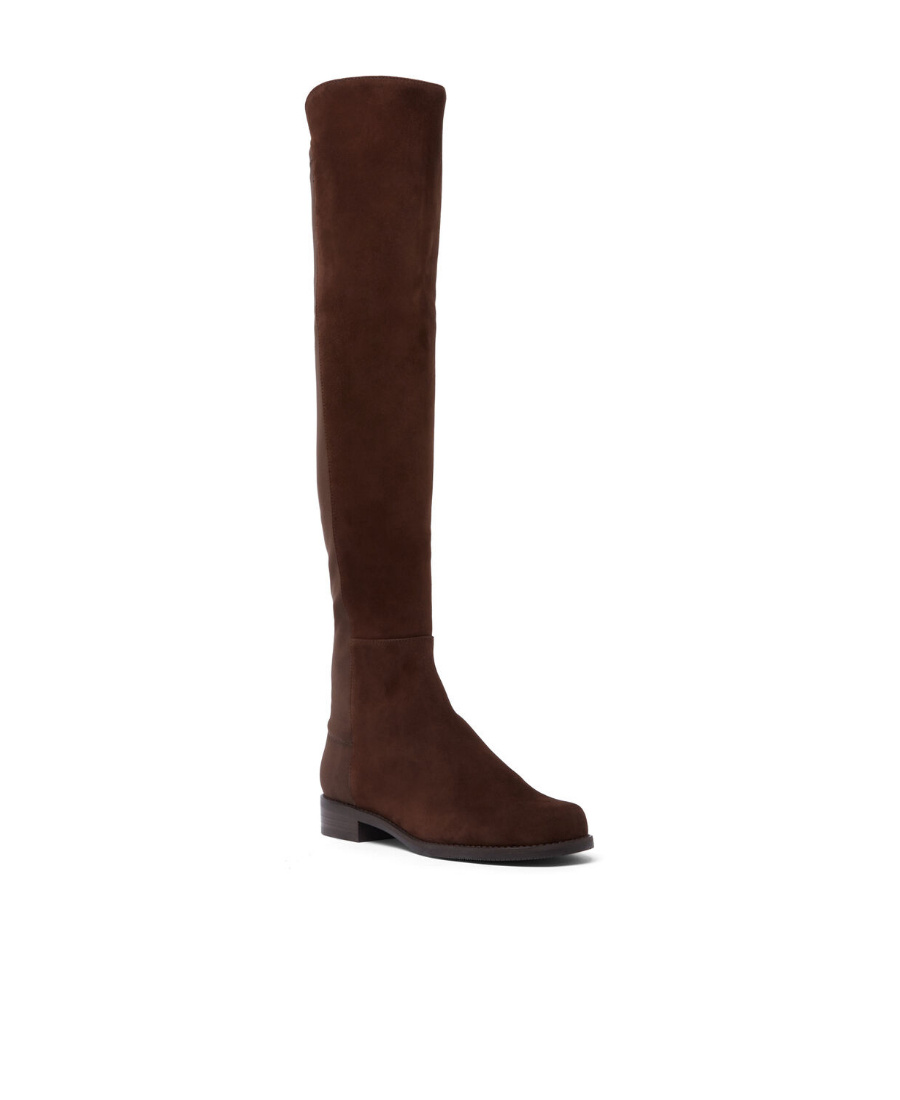 Stuart Weitzman Round-headed Boots In Brown