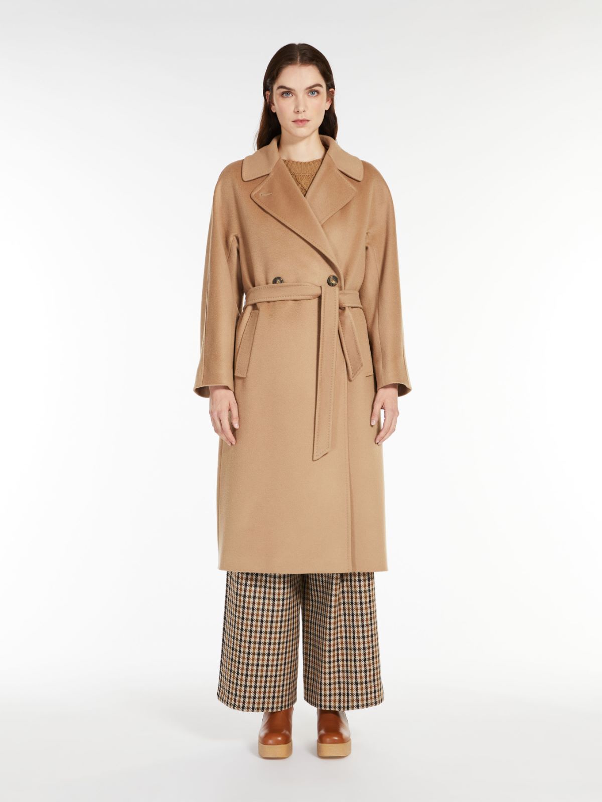Weekend Max Mara Resina Tunic Coat In Nude