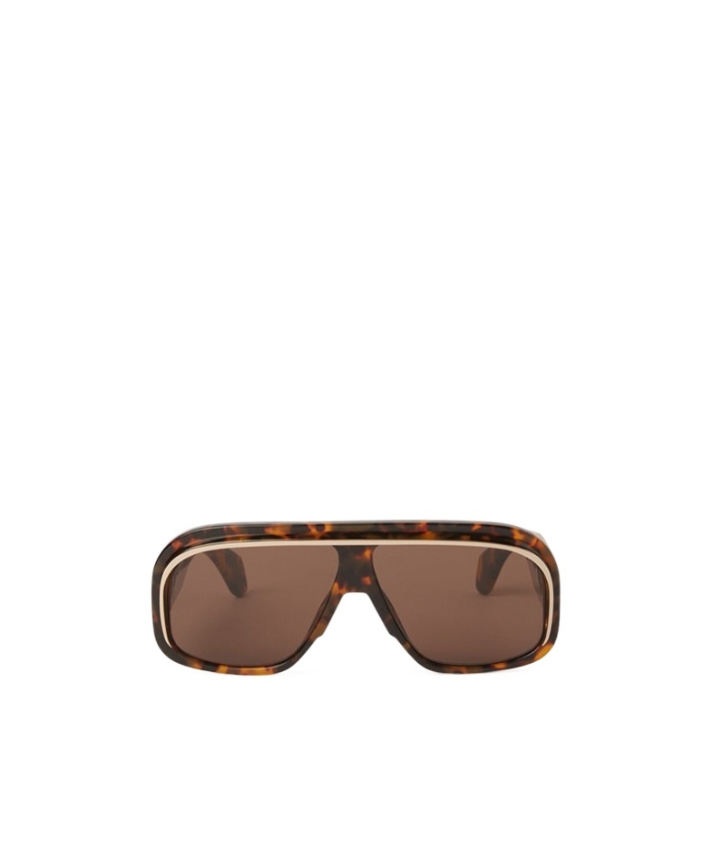 Palm Angels Rectangular Sunglasses In Brown