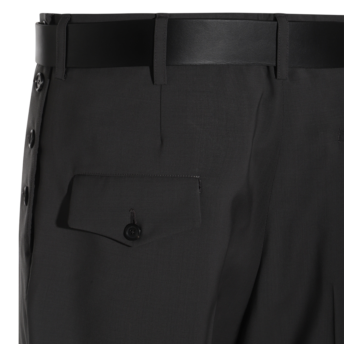 Moschino Straight Leg Trousers With Pockets And Belt Loops In Black