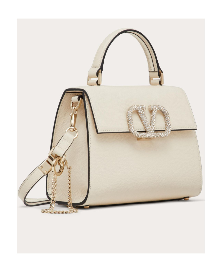 Valentino Logo-plaque Tote Bag In White