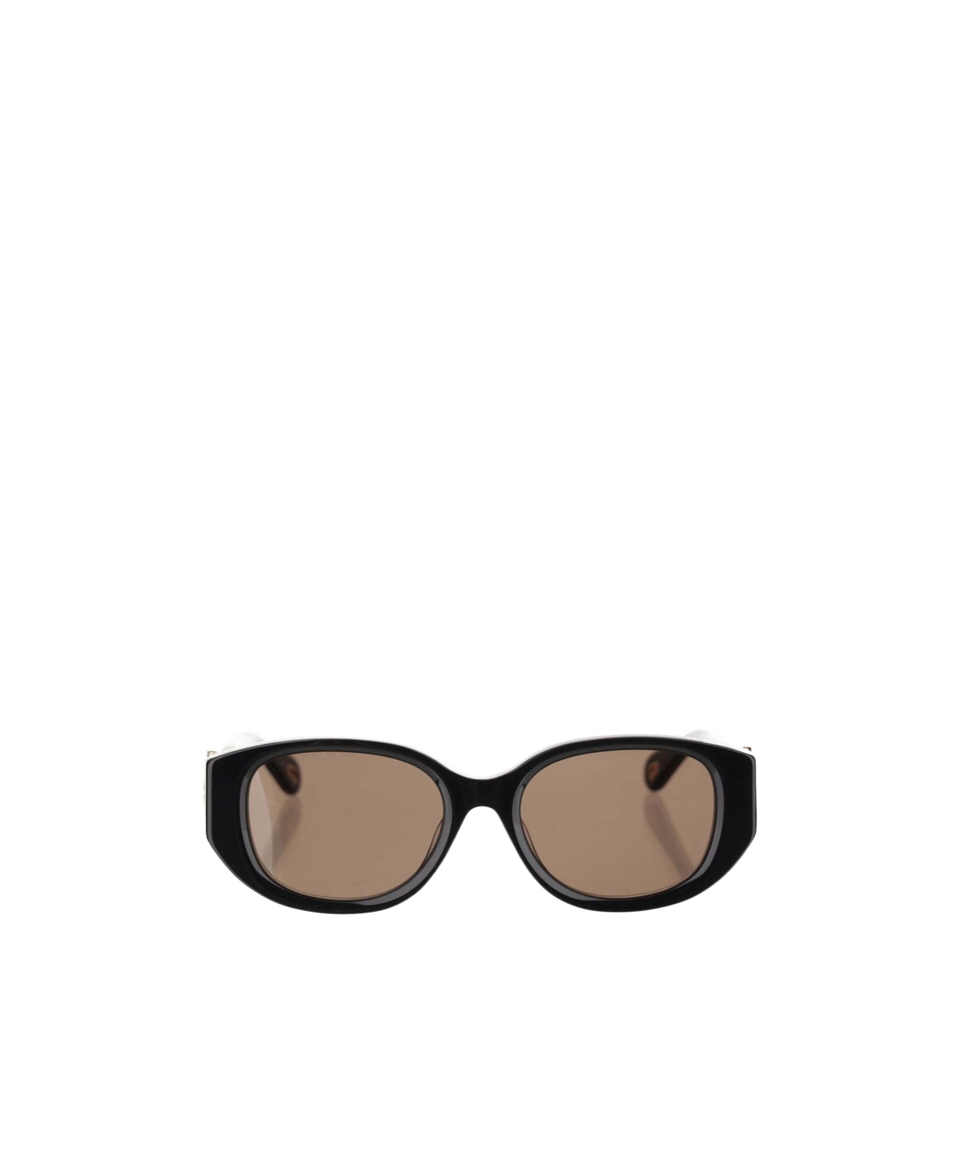 Chloé Logo-engraved Round-frame Sunglasses In Brown