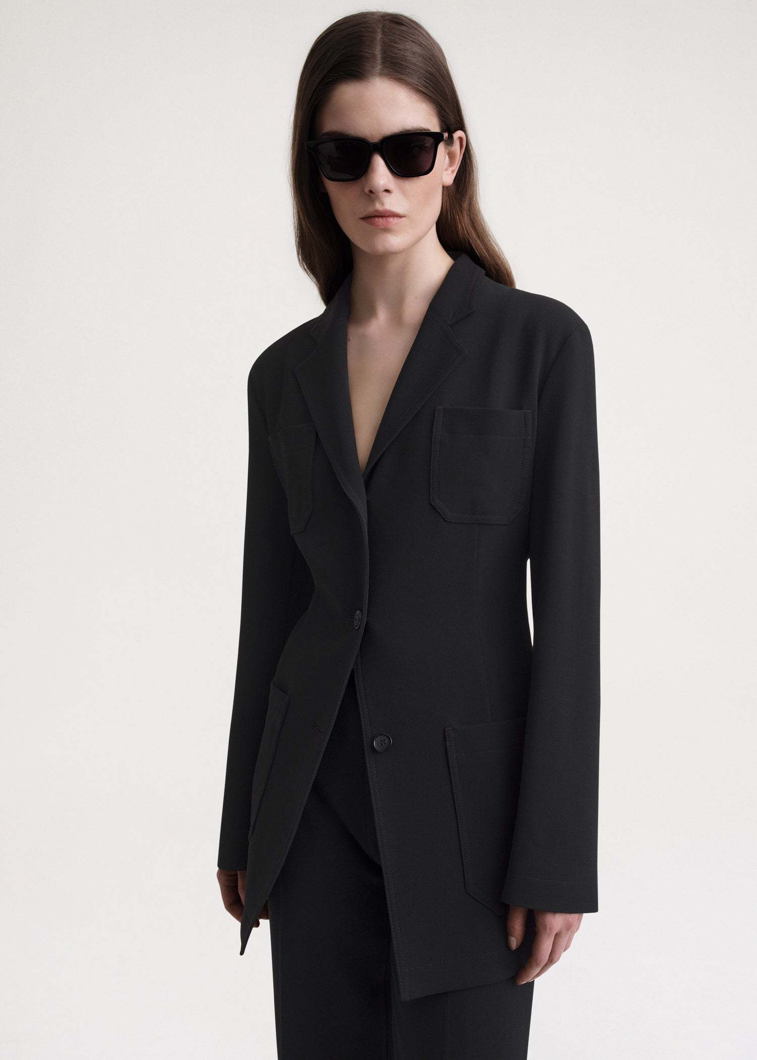 Totême Single-breasted Blazer In Black