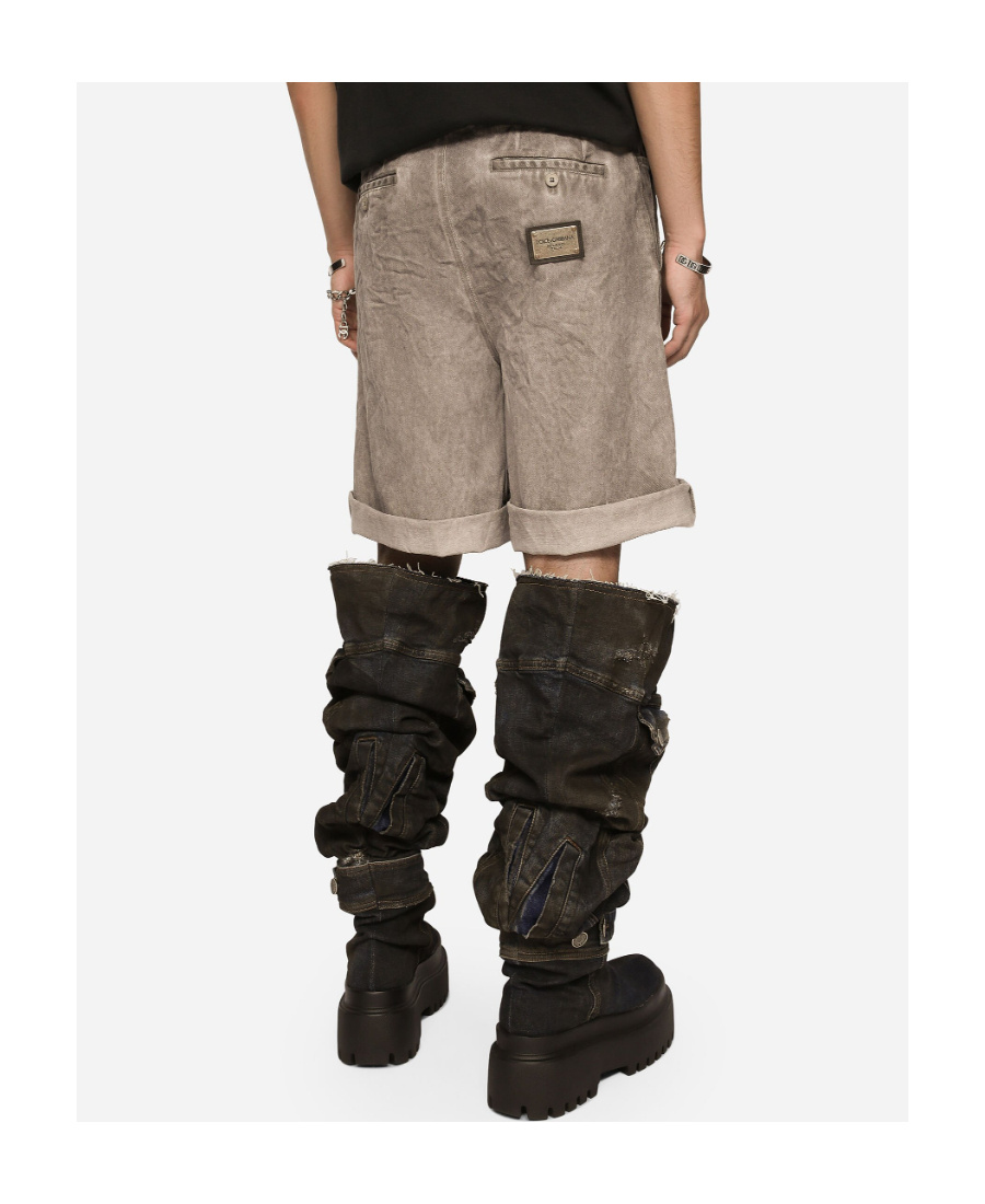 DOLCE & GABBANA DOLCE  GABBANA LOGO PLAQUE SHORTS