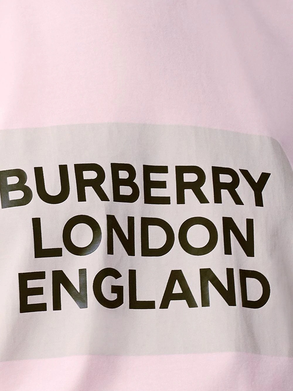 Burberry Logo Print Oversize T-shirt In Pink