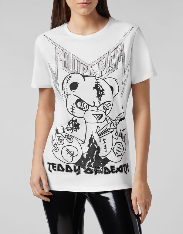 Philipp Plein Logo Details T-shirt In White