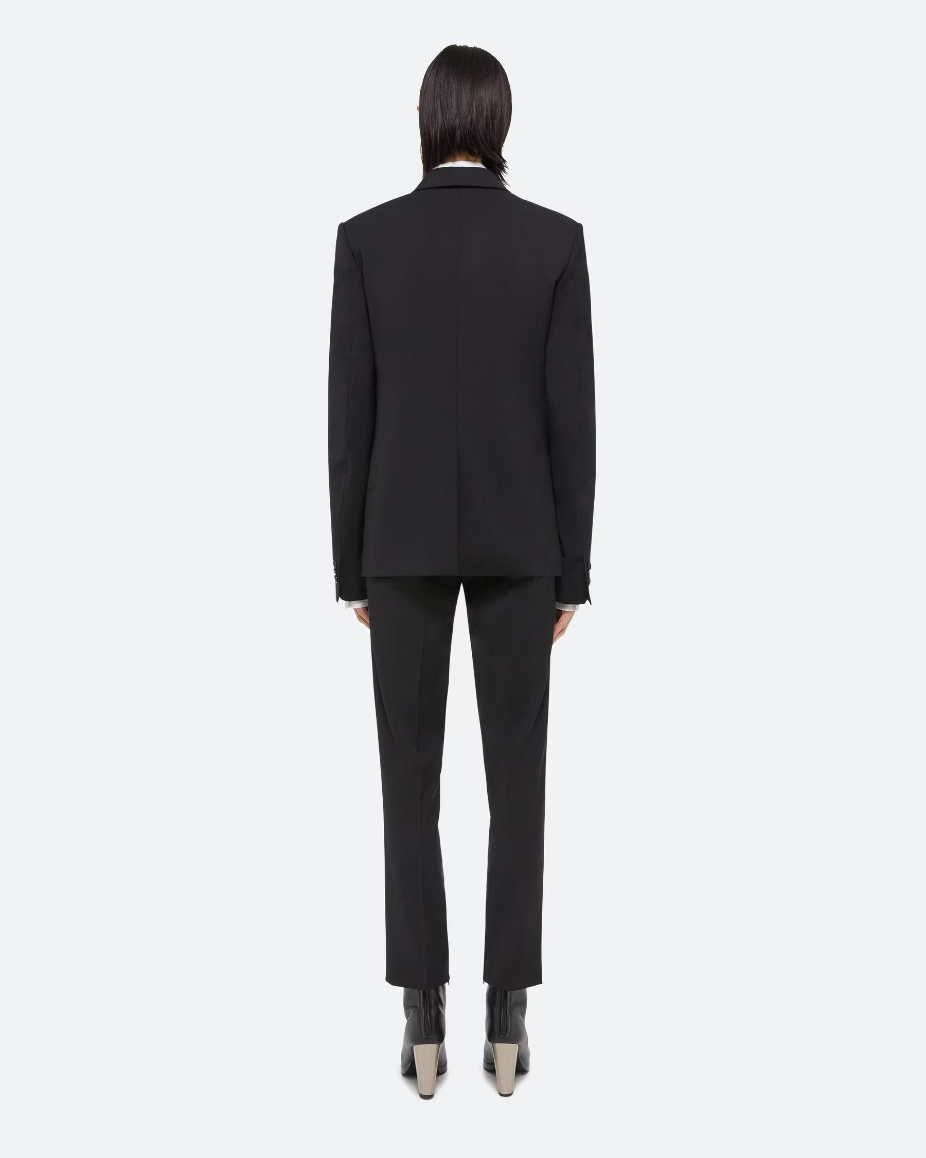 Helmut Lang Single-breasted Wool Blazer In Black