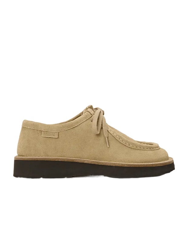 Loewe Faro Lace Up Shoes In Suede Calfskin