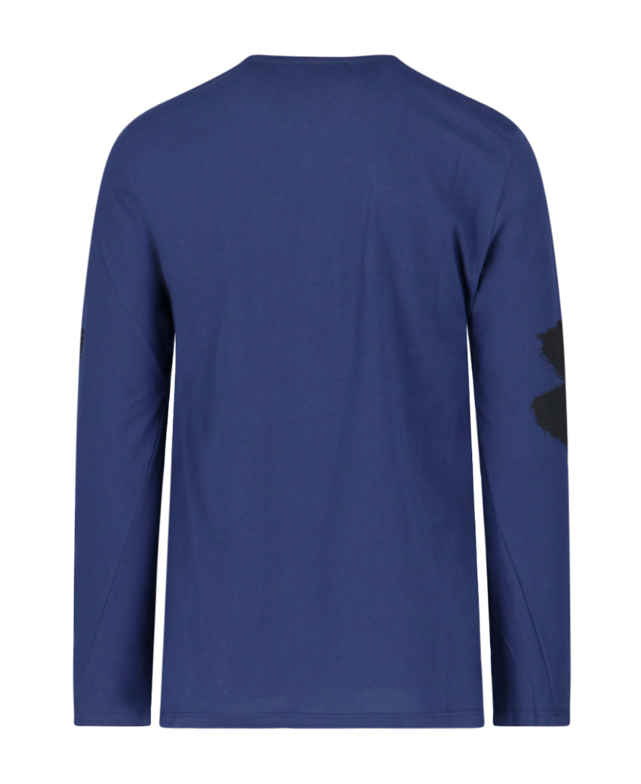 Alexander Mcqueen Graffiti Logo-print Cotton T-shirt In Blue