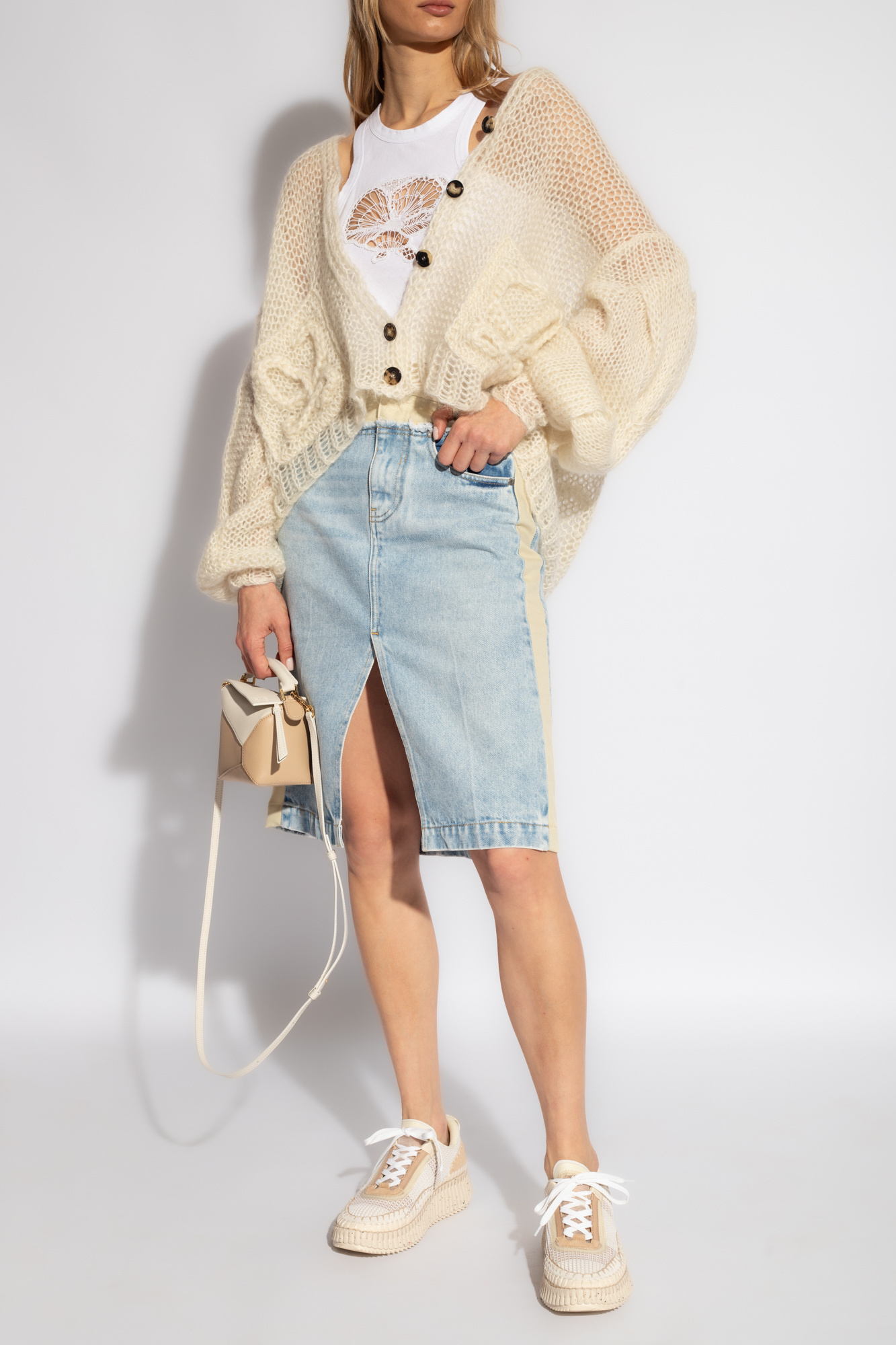 Stella Mccartney Top With Openwork Pattern In White