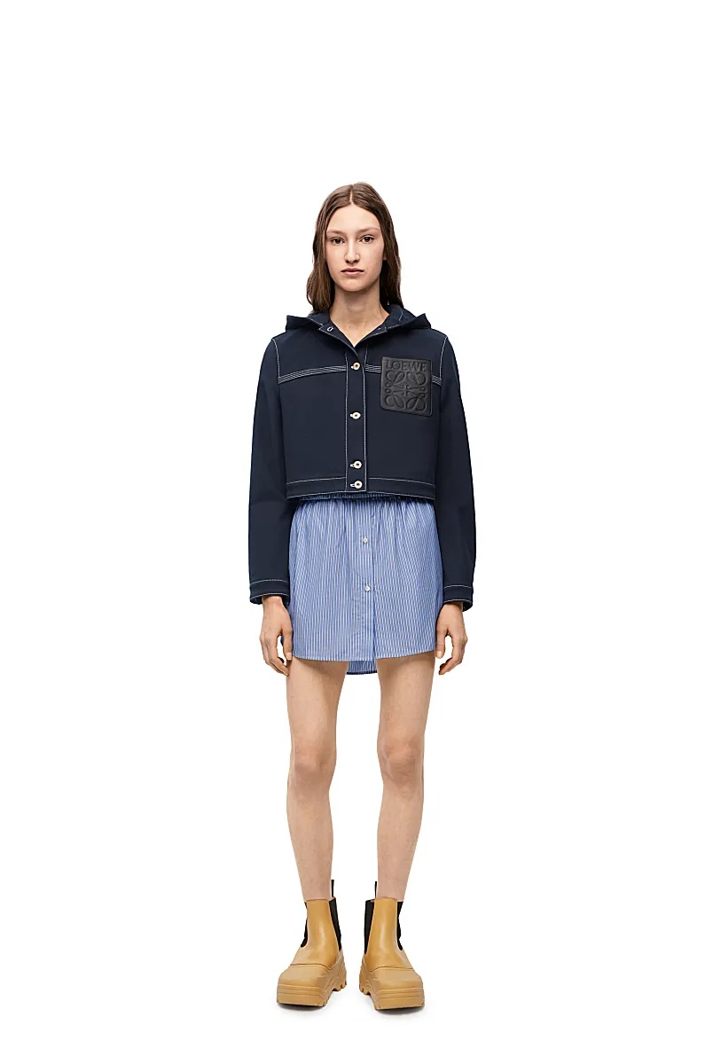Loewe Short Style Casual Jacket For Tooling In Blue