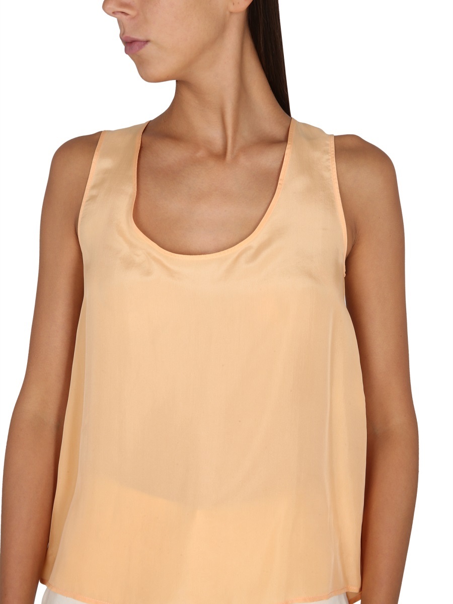Shop Alysi Legno Sleeveless Tank Top In Nude