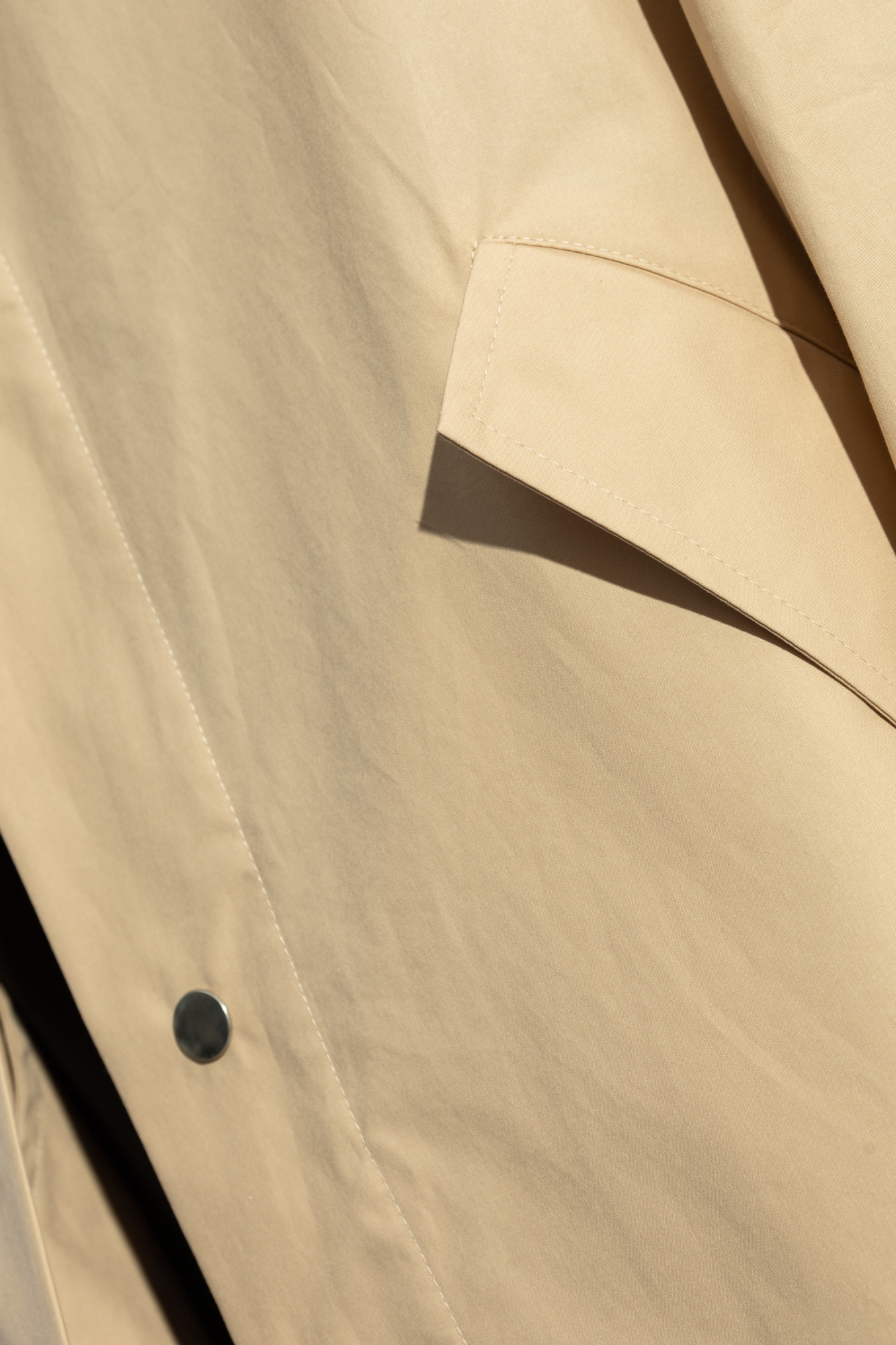 Jil Sander Long-sleeved Windbreaker In Nude