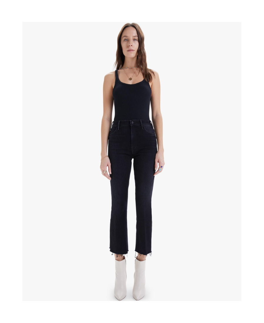Mother The Hustler Flared Jeans In Black
