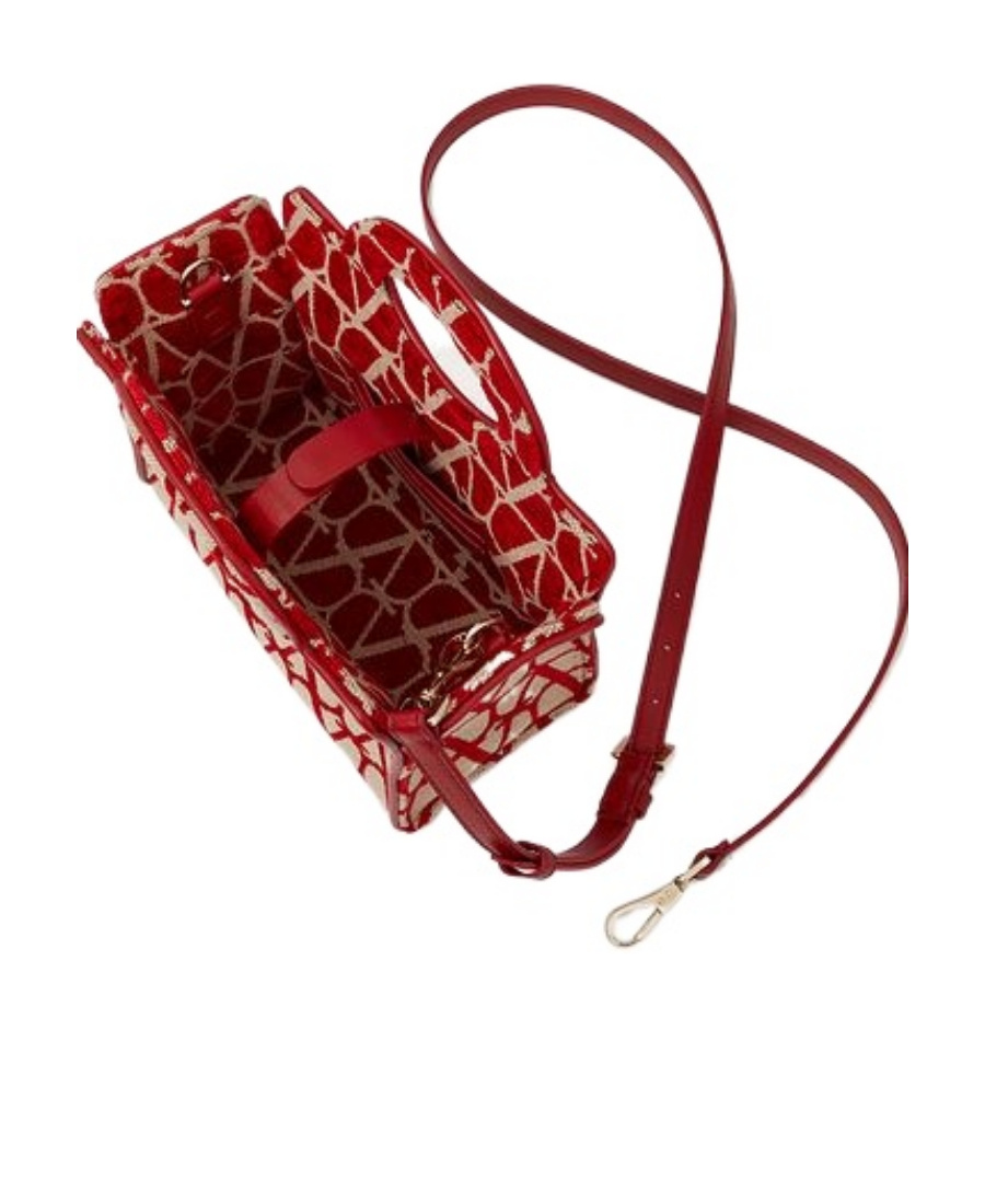 Valentino Le Troisième Toile Iconographe Top Handle Bag In Red