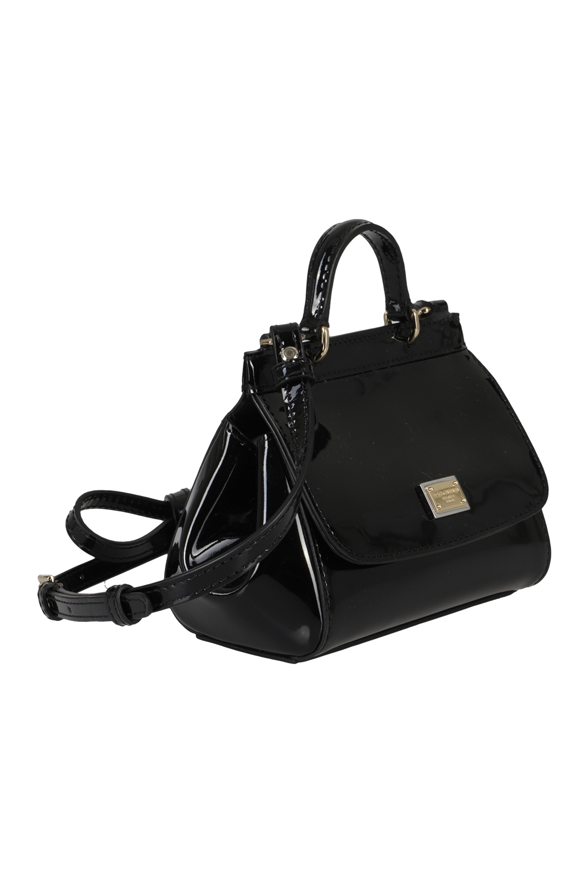 Dolce & Gabbana Top Handle Shoulder Bag In Black