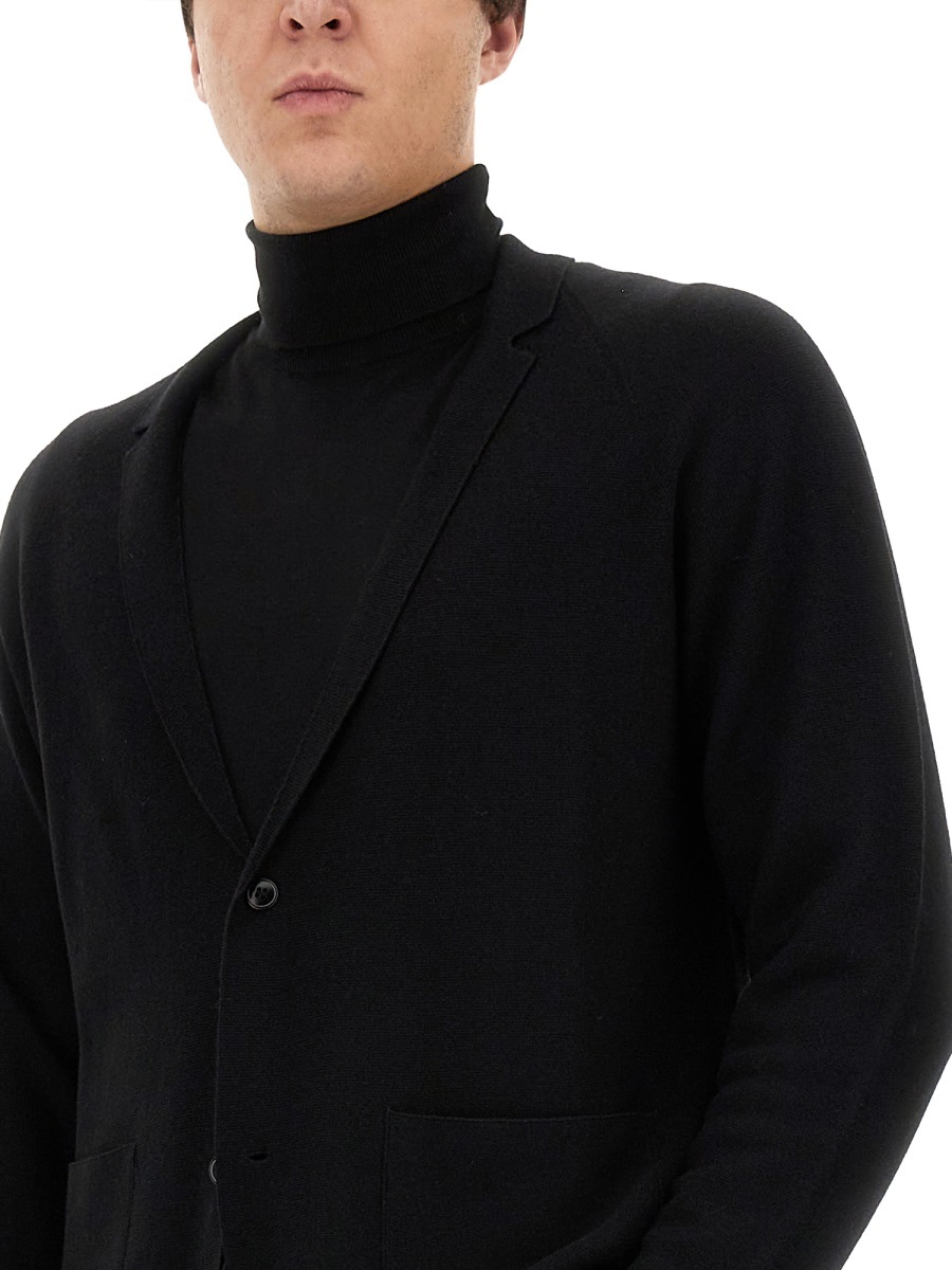 Lardini Button-up Cardigan In Black