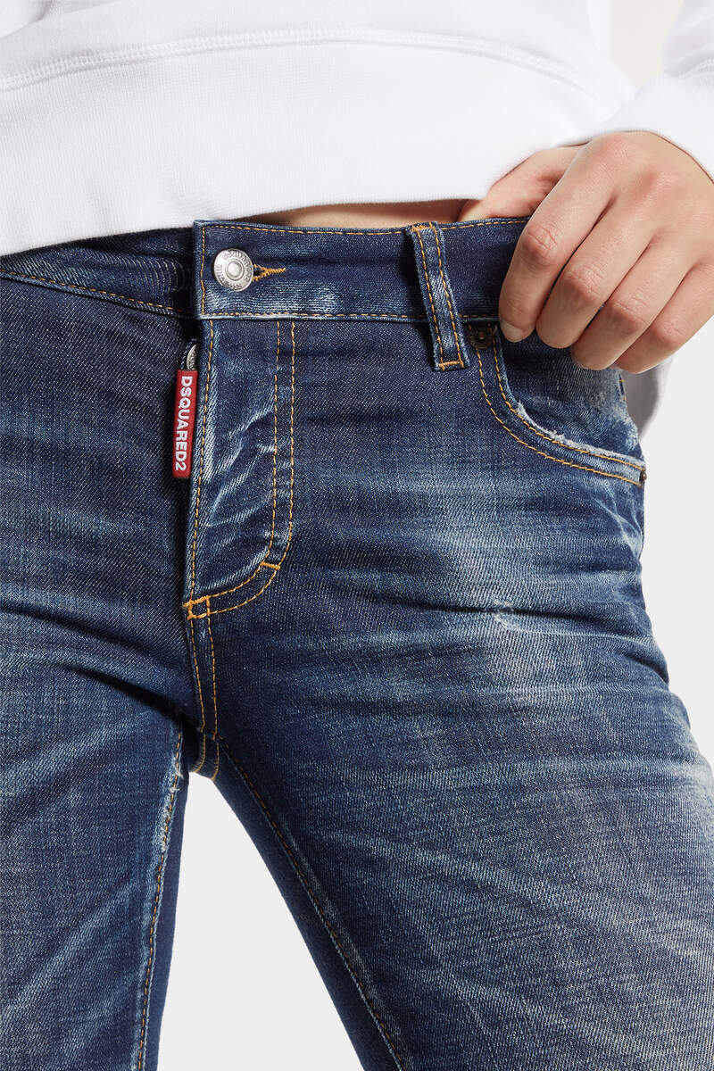 Dsquared2 Skater Mid-rise Slim Jeans In Blue