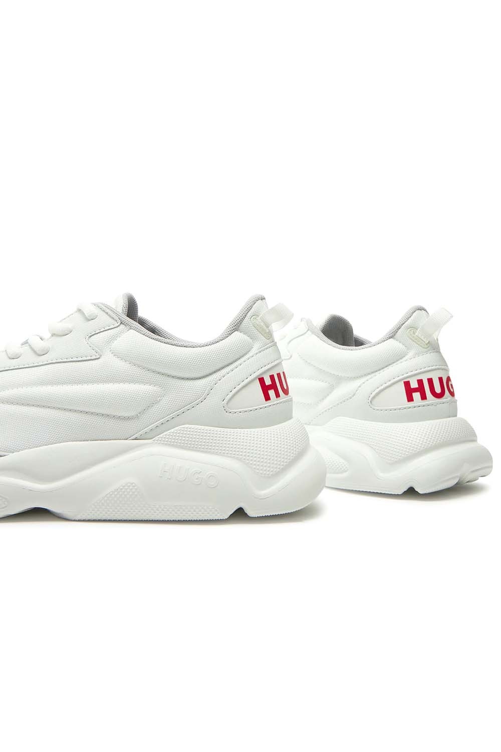 Hugo Boss Panelled Sneakers In White