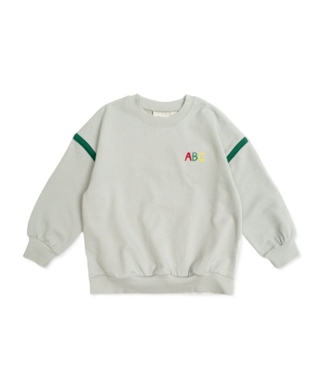 Mini Rodini Abc Sweatshirt In Gray