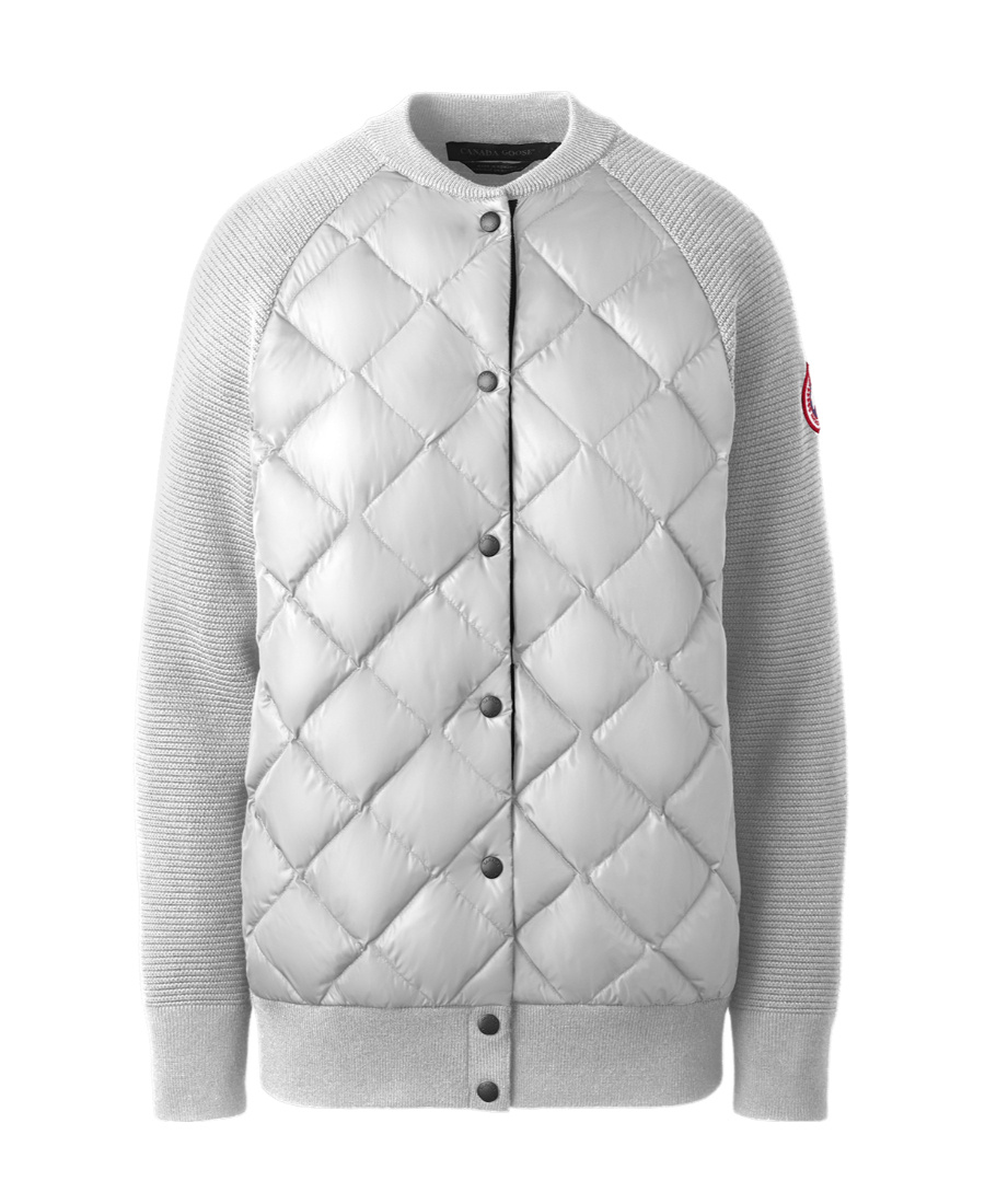 CANADA GOOSE LOGO DOWN KNITTED CARDIGAN 