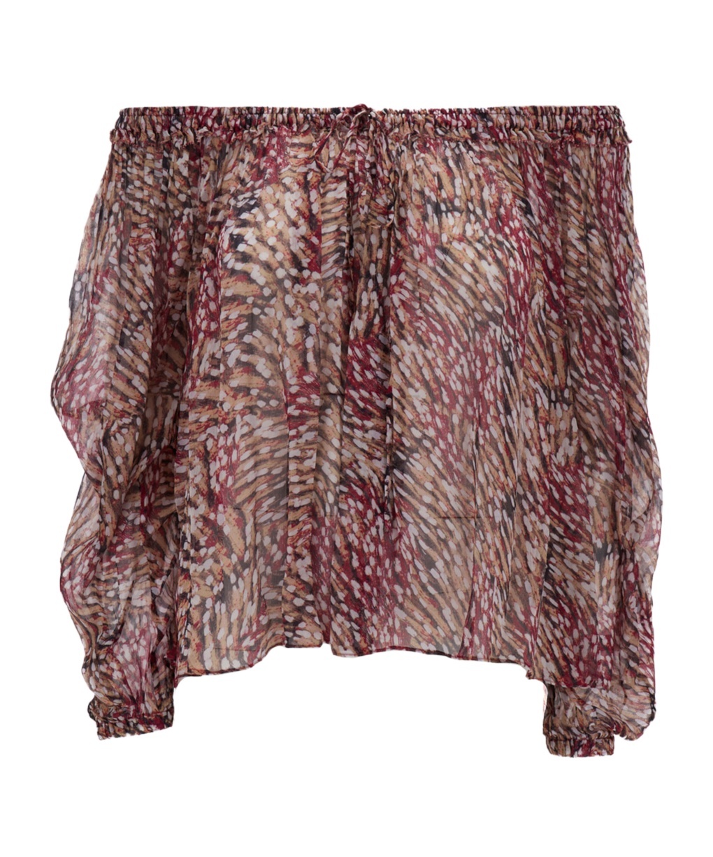 Isabel Marant Étoile Multicolored 'vutti' Blouse With All-over Graphic Print In Viscose Woman In Multicolor