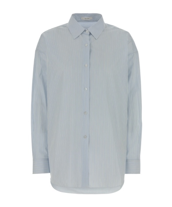The Row Long-sleeved Shirt In Blue