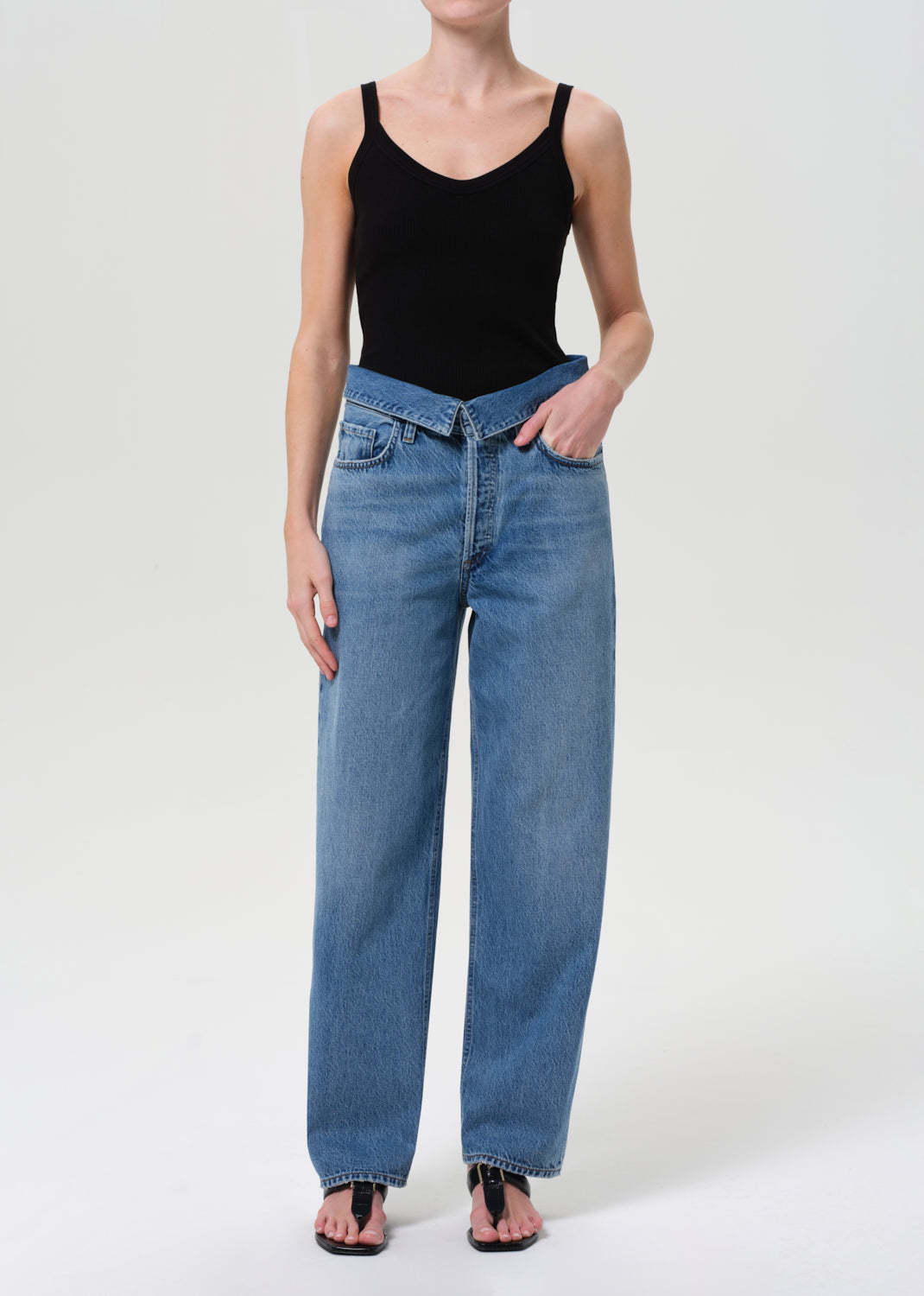 Agolde Blue Echo Taper Jeans