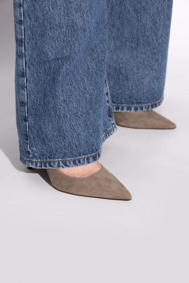 Stuart Weitzman Pointed High Heels In Brown