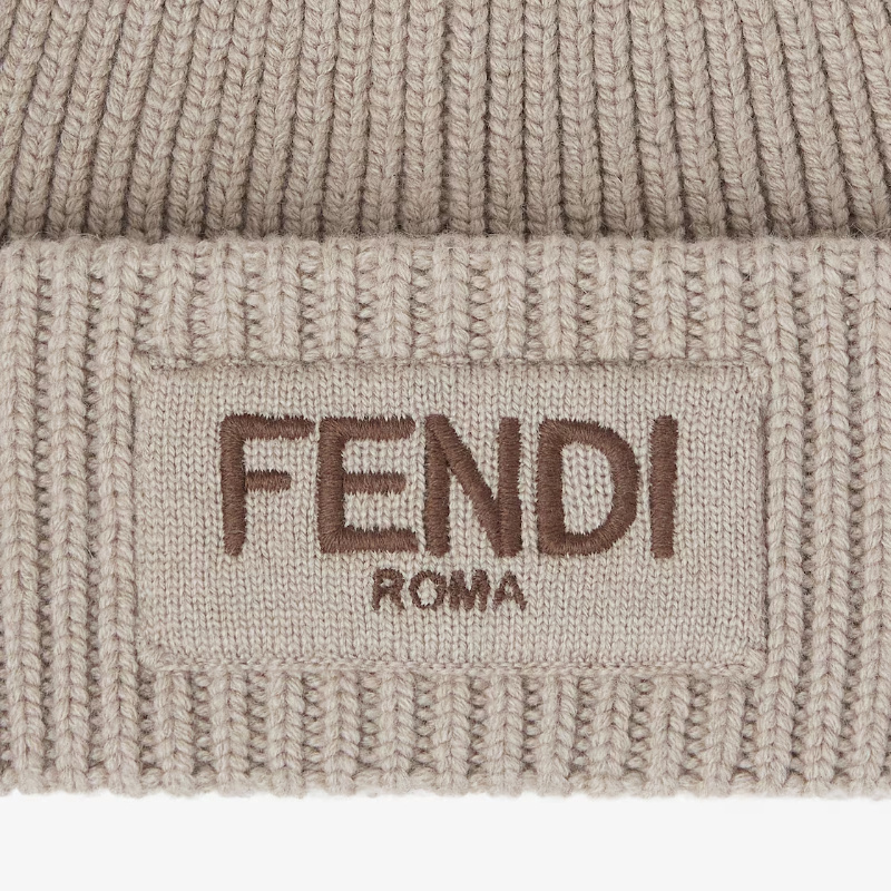 Fendi Beanie Pon Pon Accessories In Gray