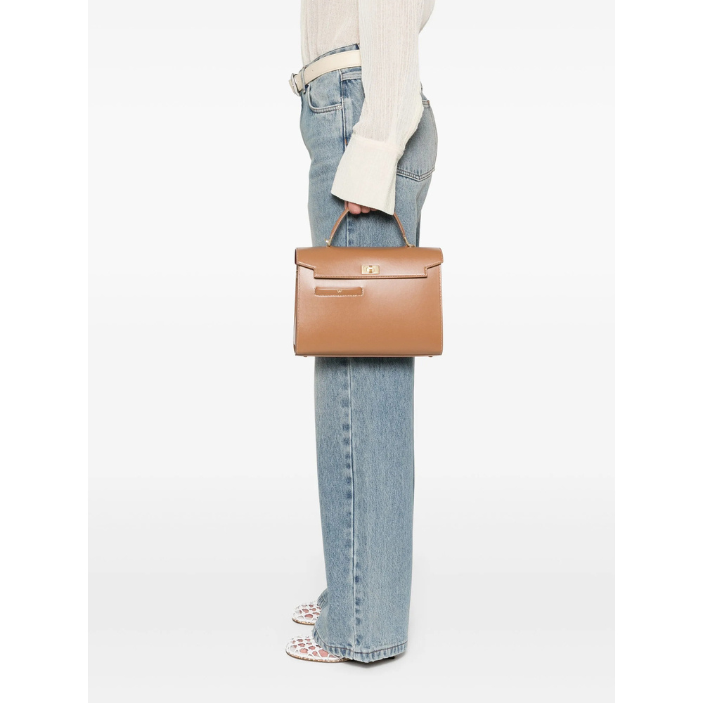 Shop Anya Hindmarch Tote Bags  In Camel Brown