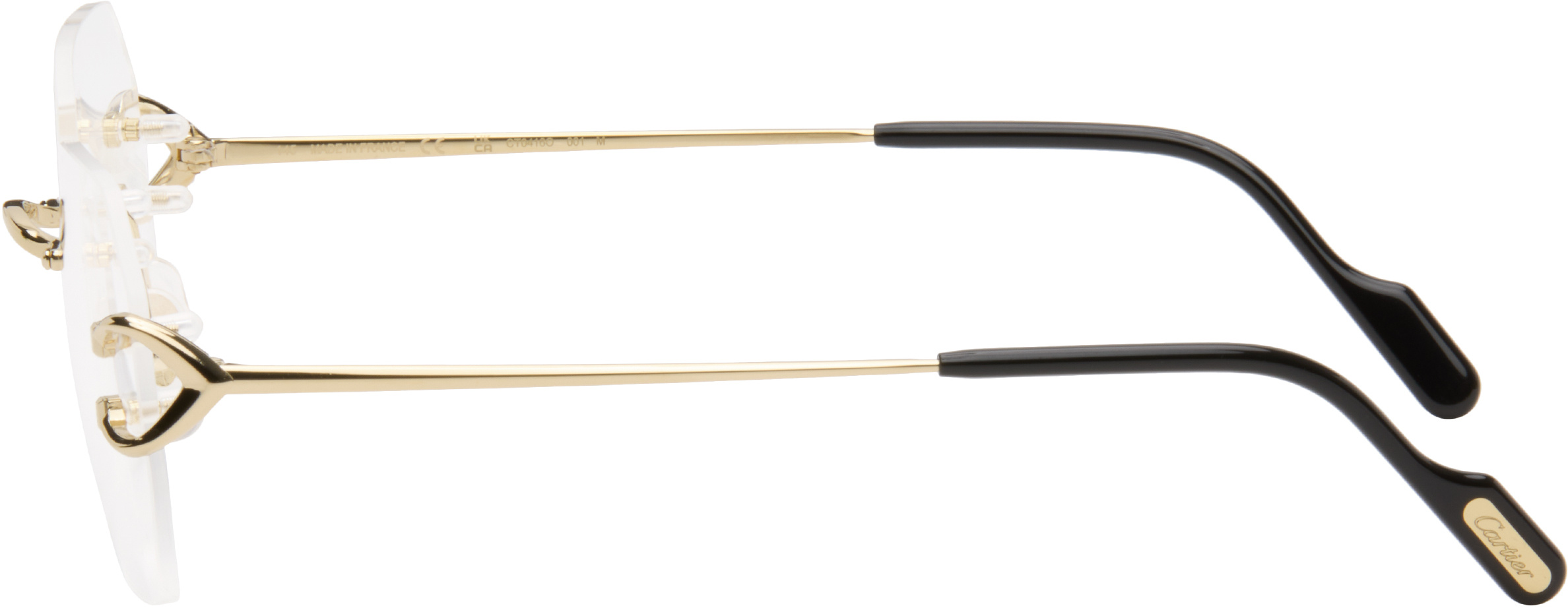 Cartier Square Frameless Glasses In Multi