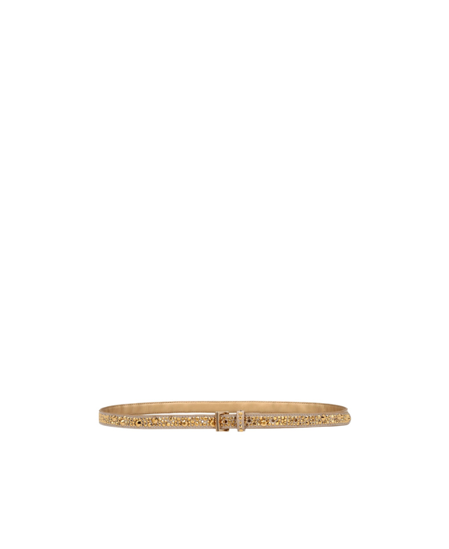 PRADA PRADA ALL-OVER CRYSTAL EMBELLISHED BELT