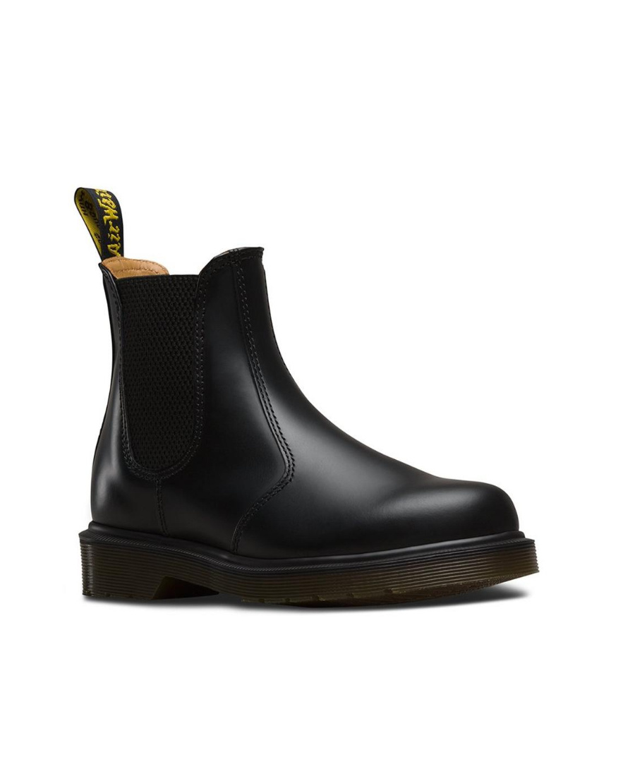Shop Dr. Martens' Chunky Leather Boots In Black