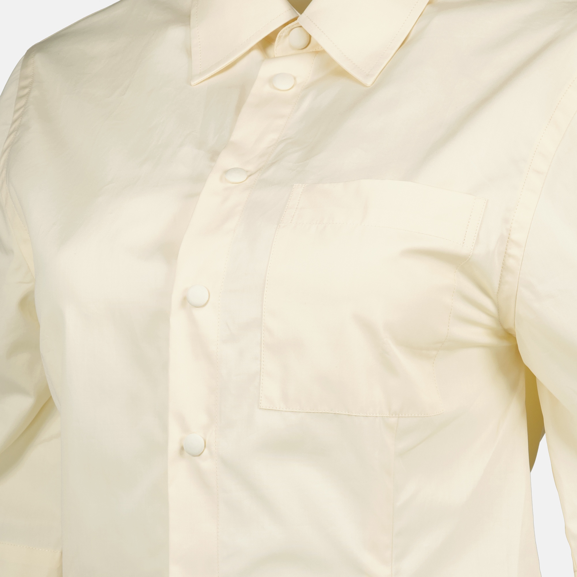 Ami Alexandre Mattiussi Lapel Short-sleeved Shirt In White