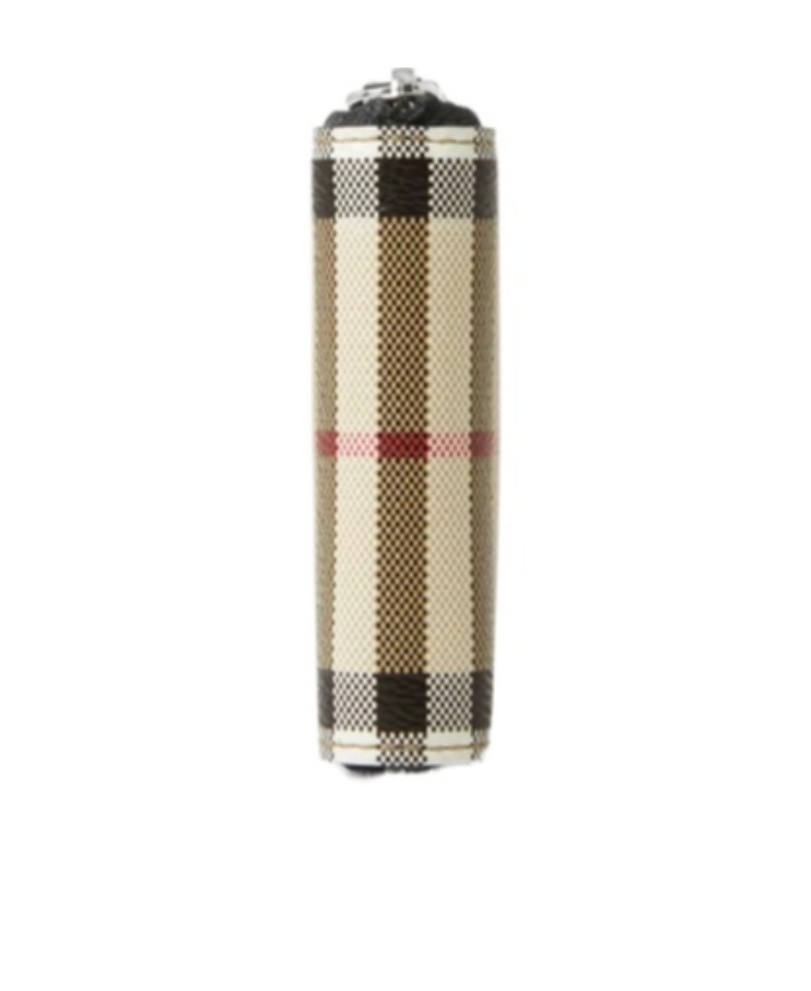 Burberry Beige Check Large Bifold Wallet In Nude
