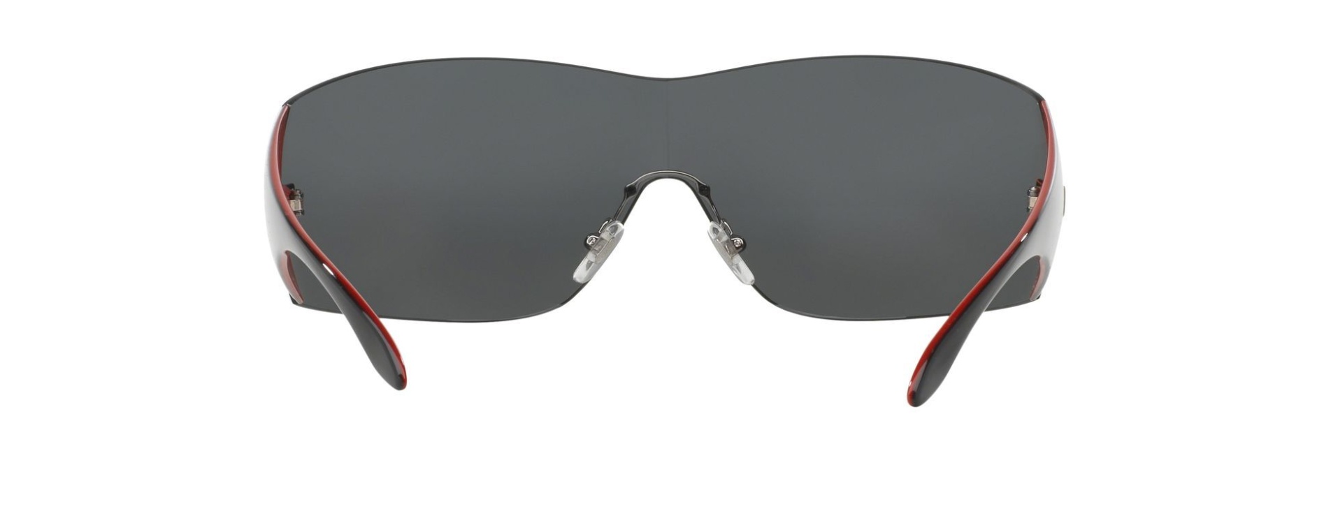 Versace Eyewear Shield Frame Sunglasses In Gray
