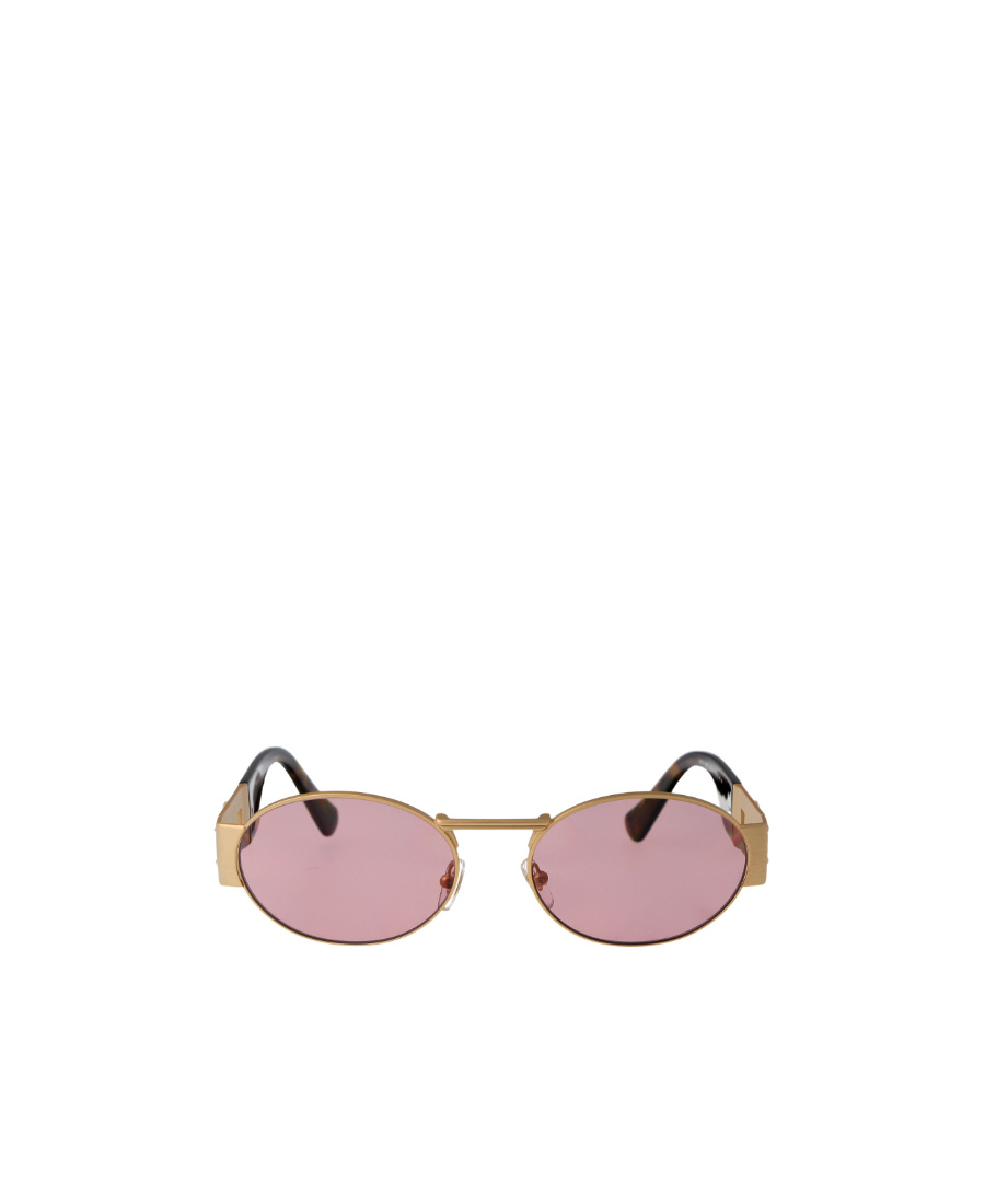 Versace Eyewear Oval-frame Sunglasses In Pink