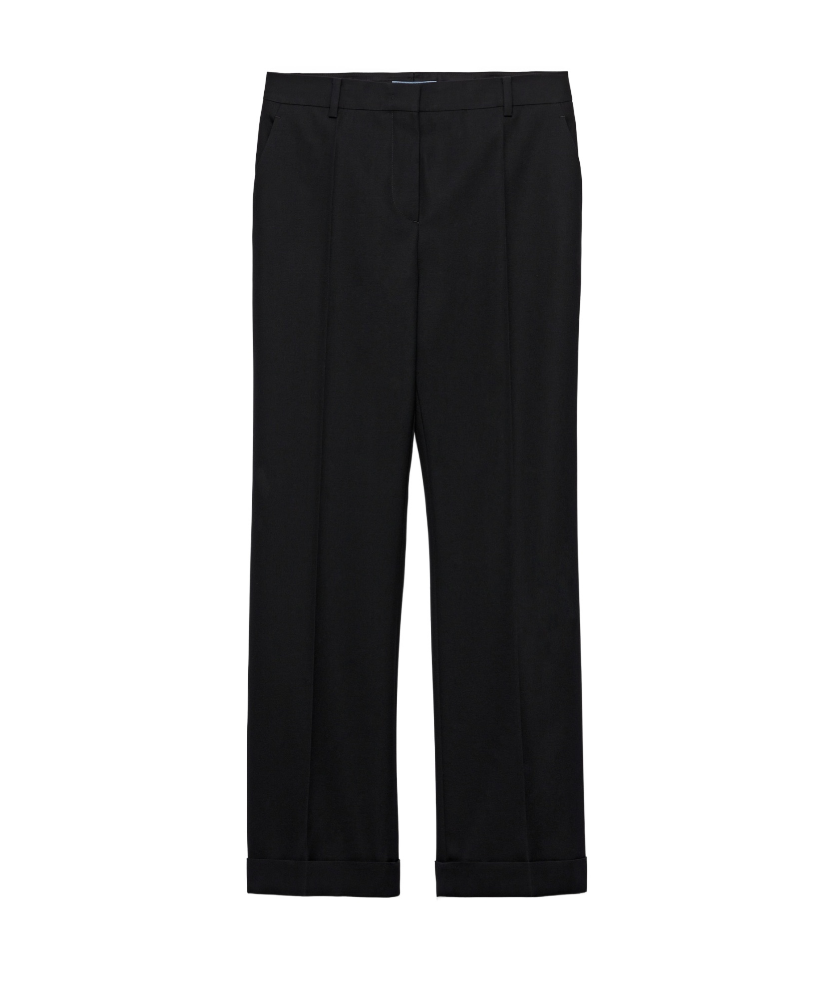 Shop Prada Gabardine Pants In Black