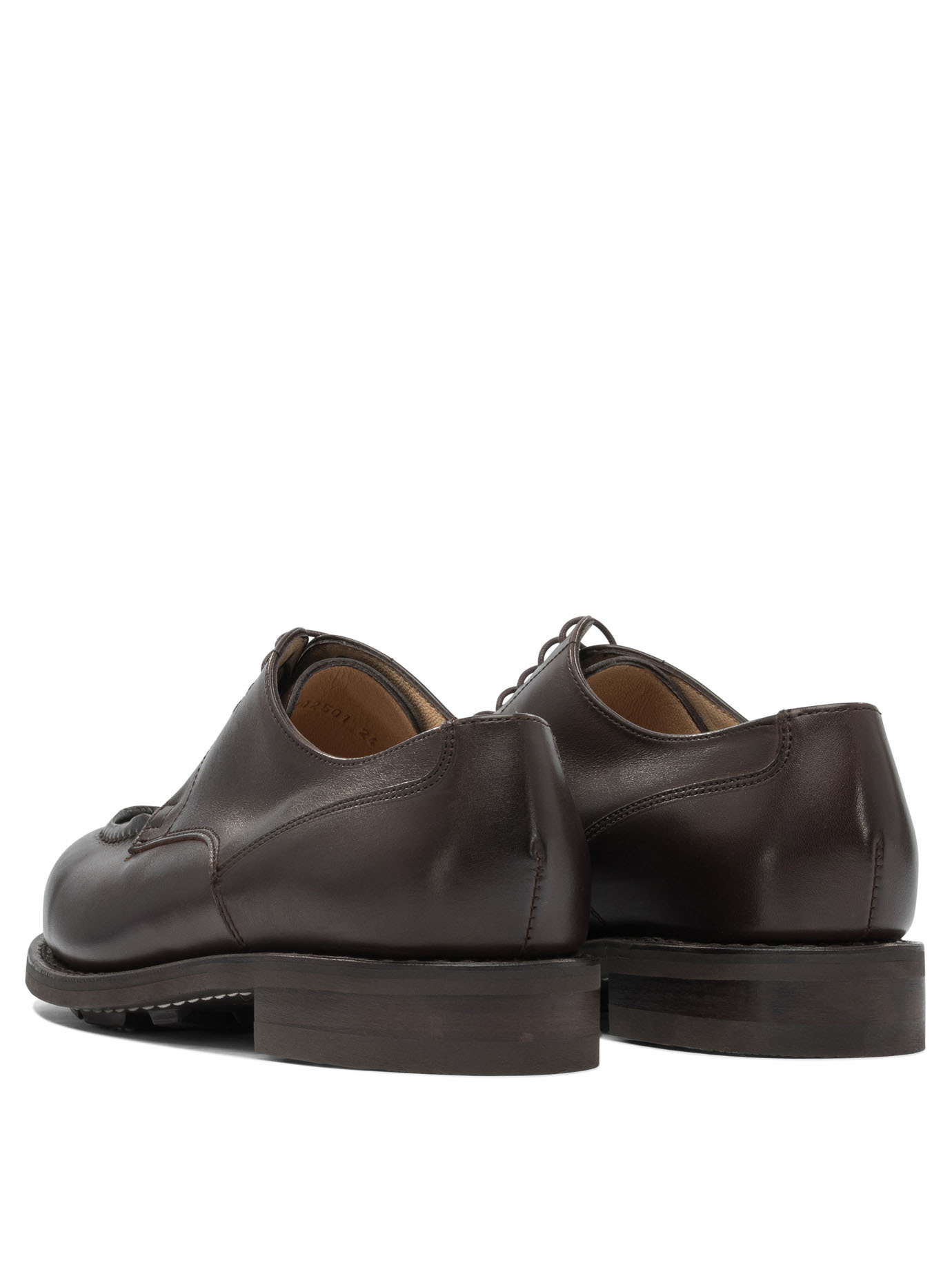 Paraboot Chambord Leather Lace-up Shoes In Brown