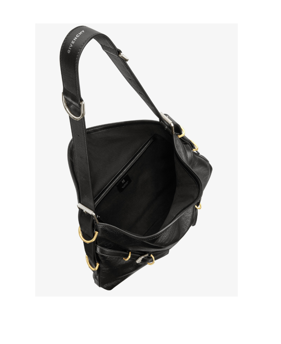 Givenchy Voyou Medium Bag In Leather In Black